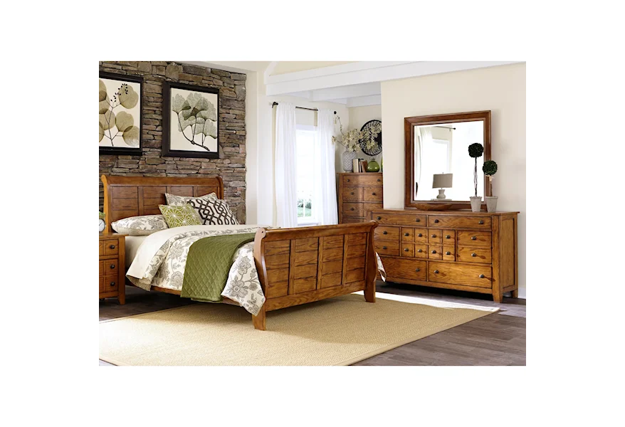 Grandpa's Cabin King Bedroom Group by Liberty Furniture at Esprit Decor Home Furnishings